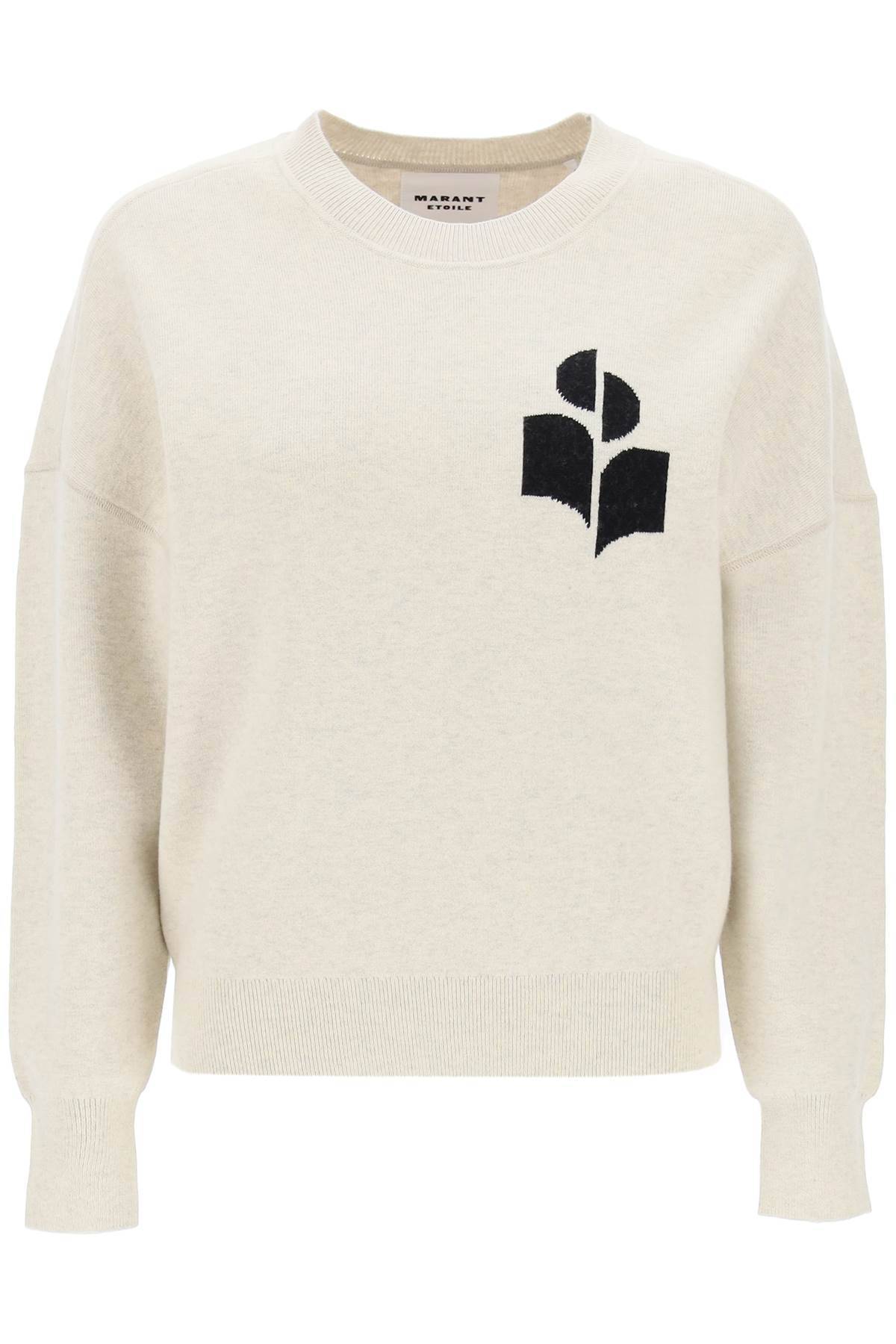 ISABEL MARANT ETOILE atlee sweater with logo intarsia