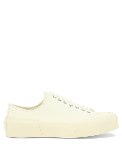 Jil Sander Low Top Canvas Sneakers