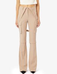 Andreadamo Multipockets Flare Trousers