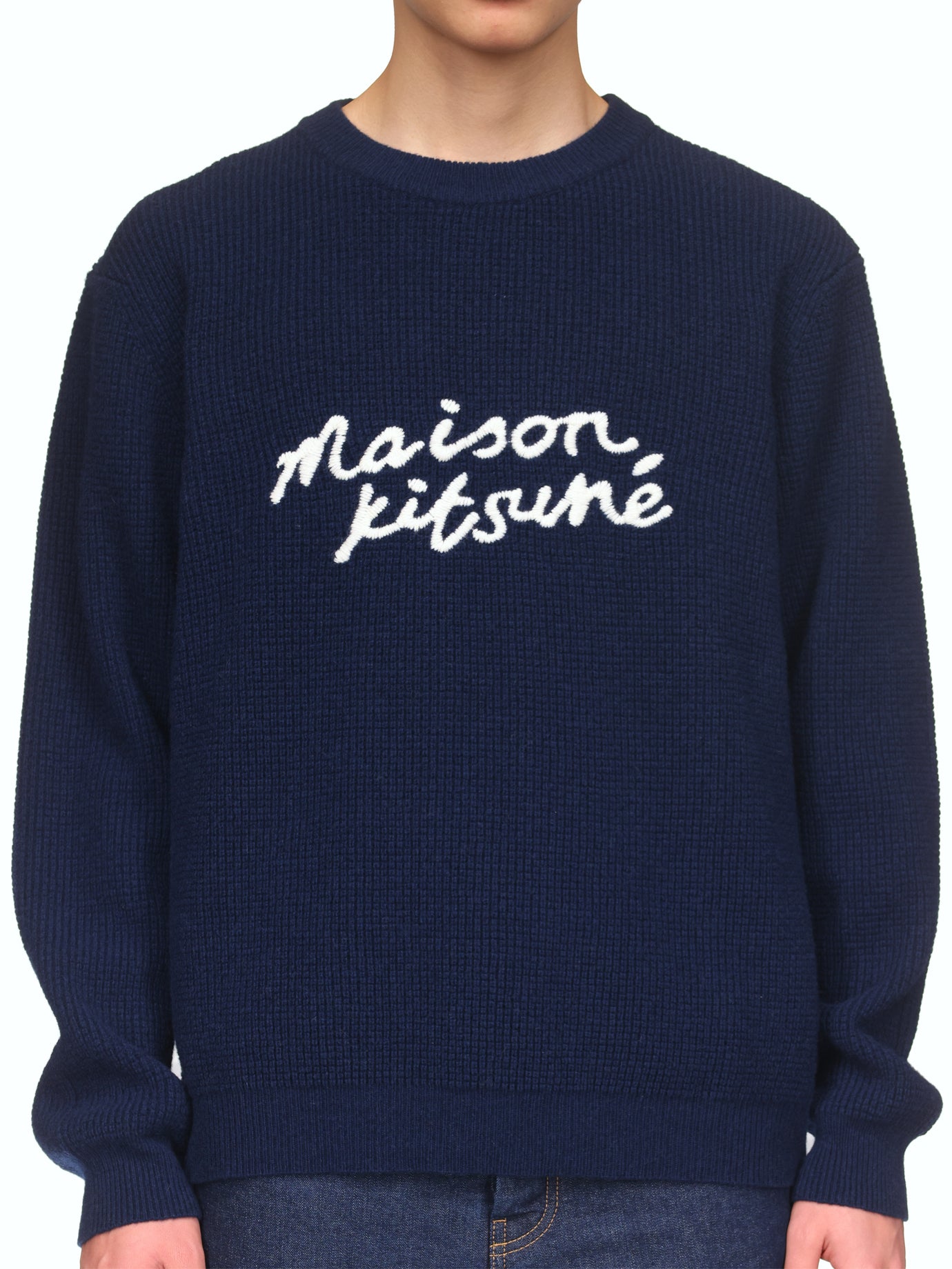 Maison Kitsuné Sweater With Embroidered Logo