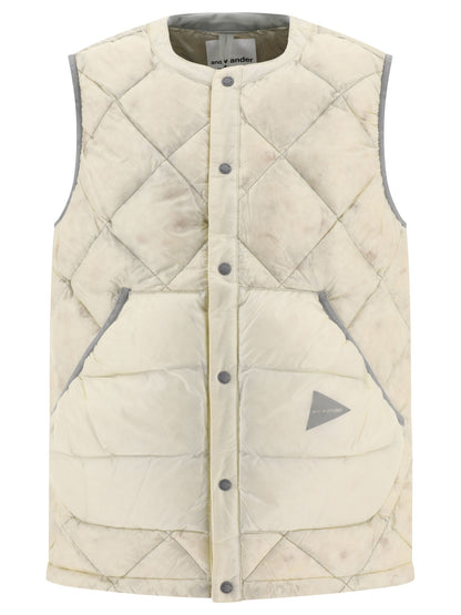 And Wander Diamond Stitch Vest Jacket