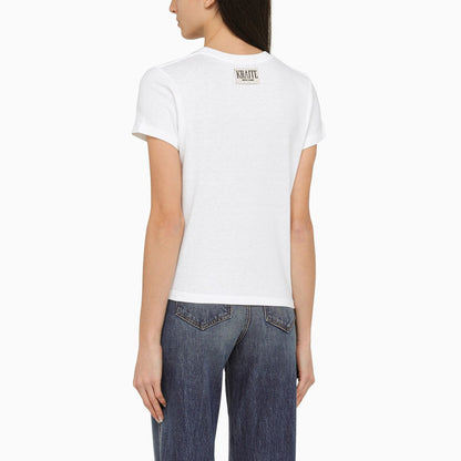 Khaite White Cotton T Shirt