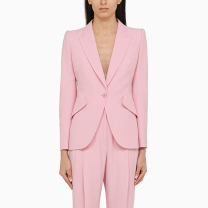 Alexander Mc Queen Pink Single Breasted Jacket