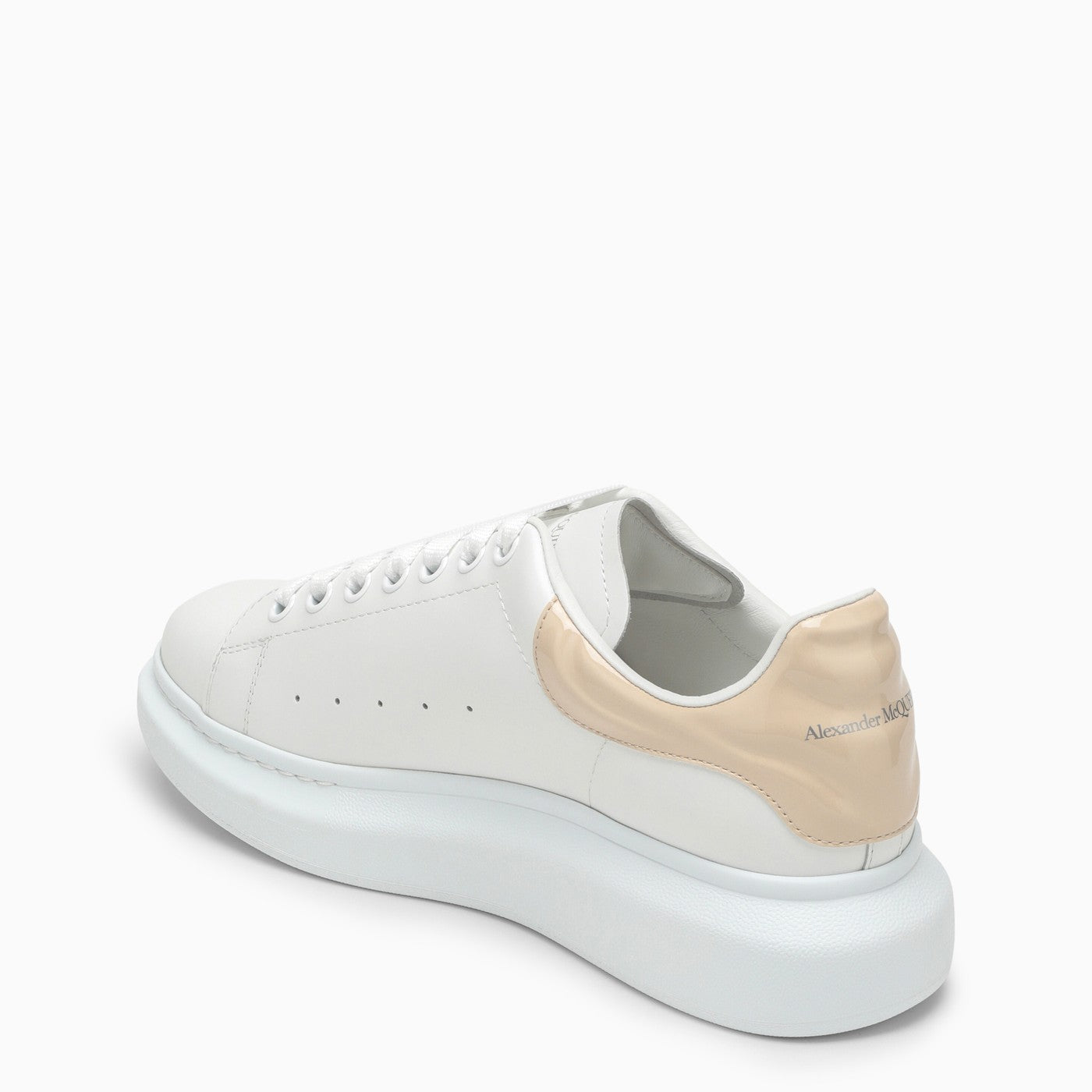 Alexander Mc Queen White And Oyster Oversized Sneakers