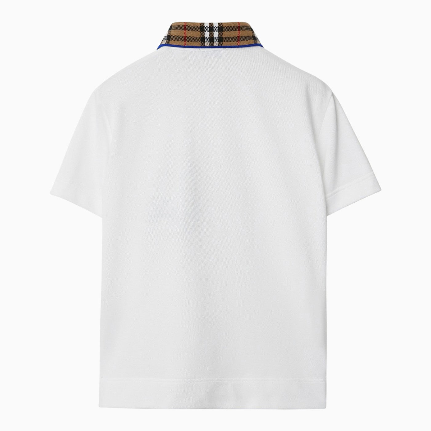 Burberry White Cotton Polo