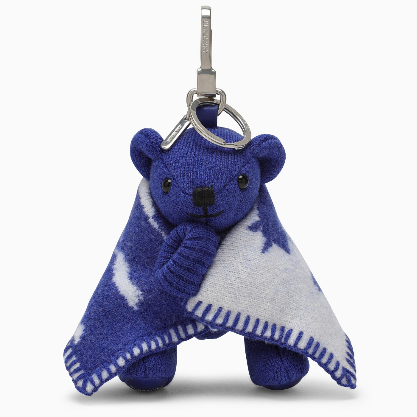 Burberry Charm Thomas Bear With Blanket In Wool