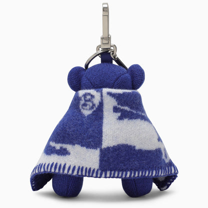 Burberry Charm Thomas Bear With Blanket In Wool