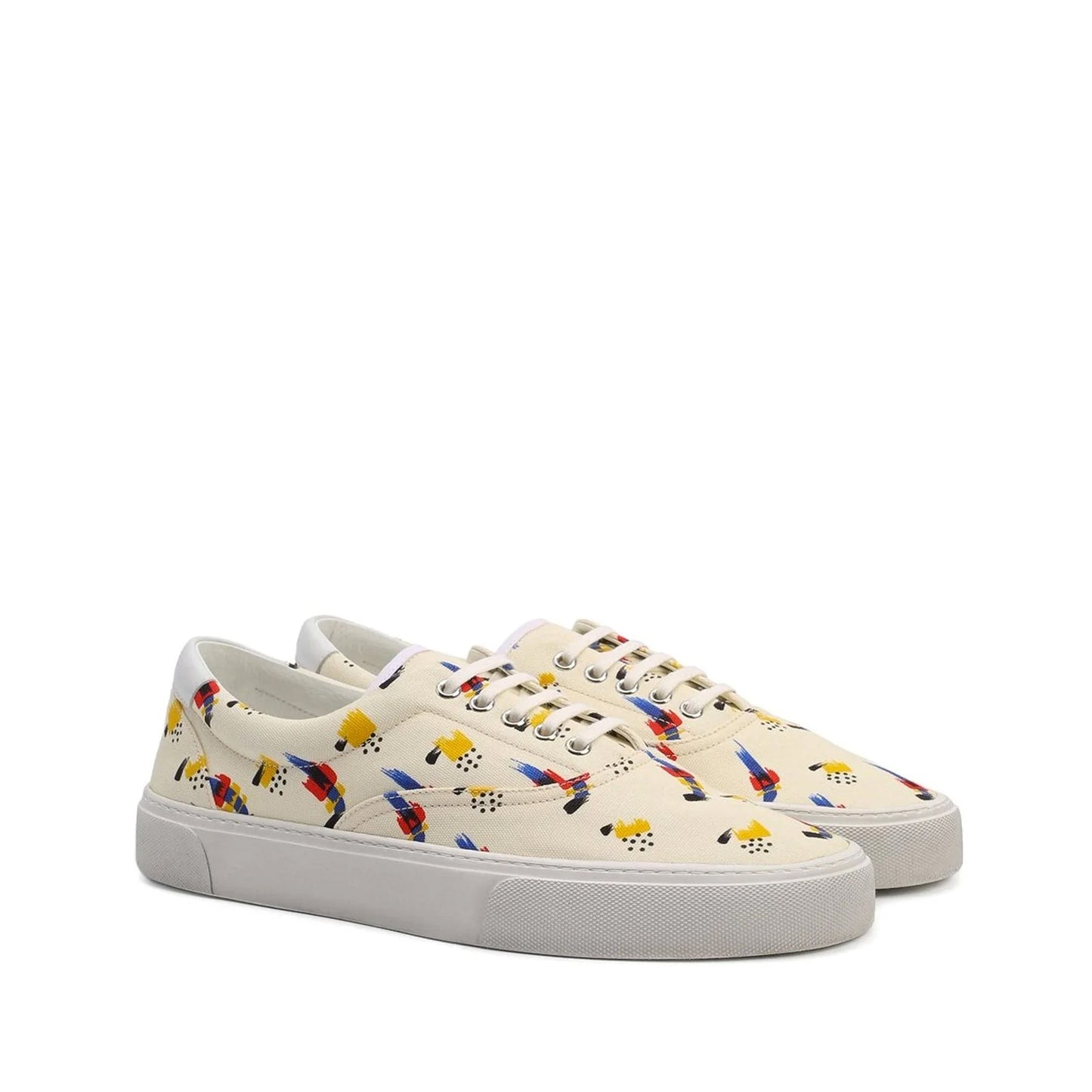 Saint Laurent Printed Canvas Sneakers