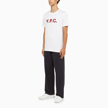 A.P.C. Logoed White Crewneck T Shirt