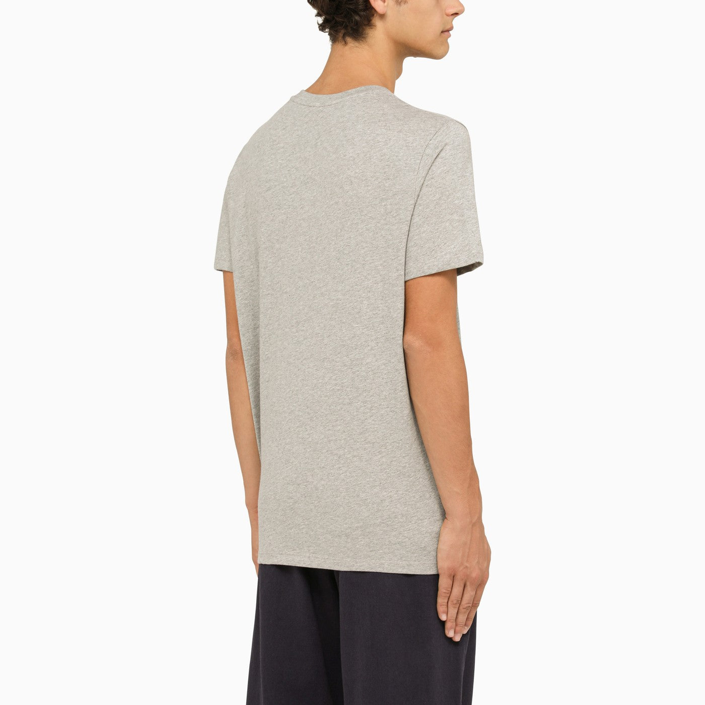 A.P.C. Logoed Grey Crewneck T Shirt