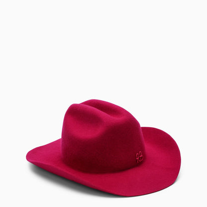 Ruslan Baginskiy Cowboy Hat In Fuchsia Felt