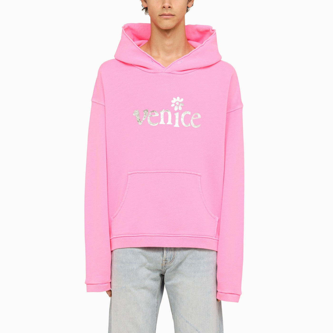 Erl Venice Pink Hooded Sweatshirt