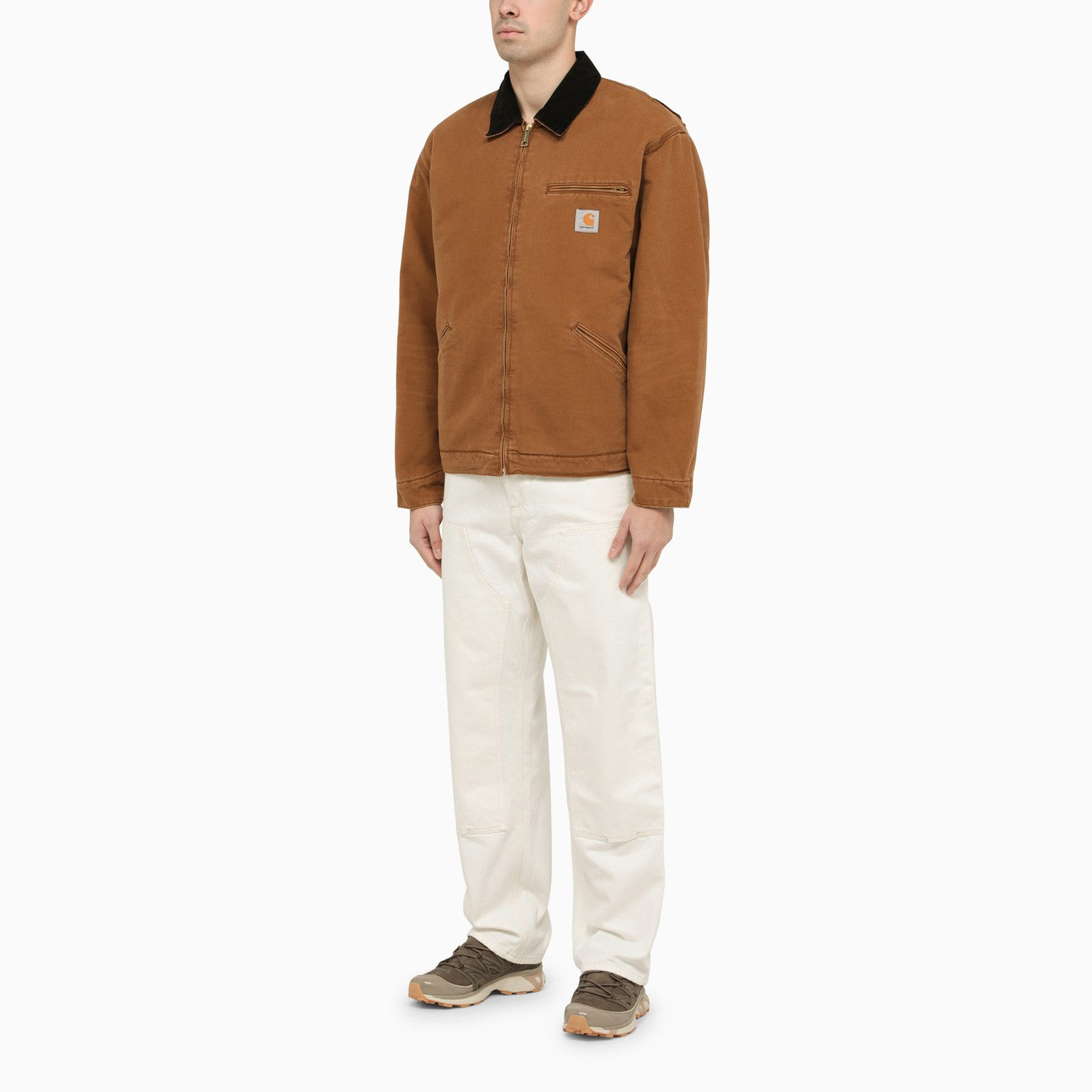 Carhartt Wip Brown Canvas Bomber Jacket