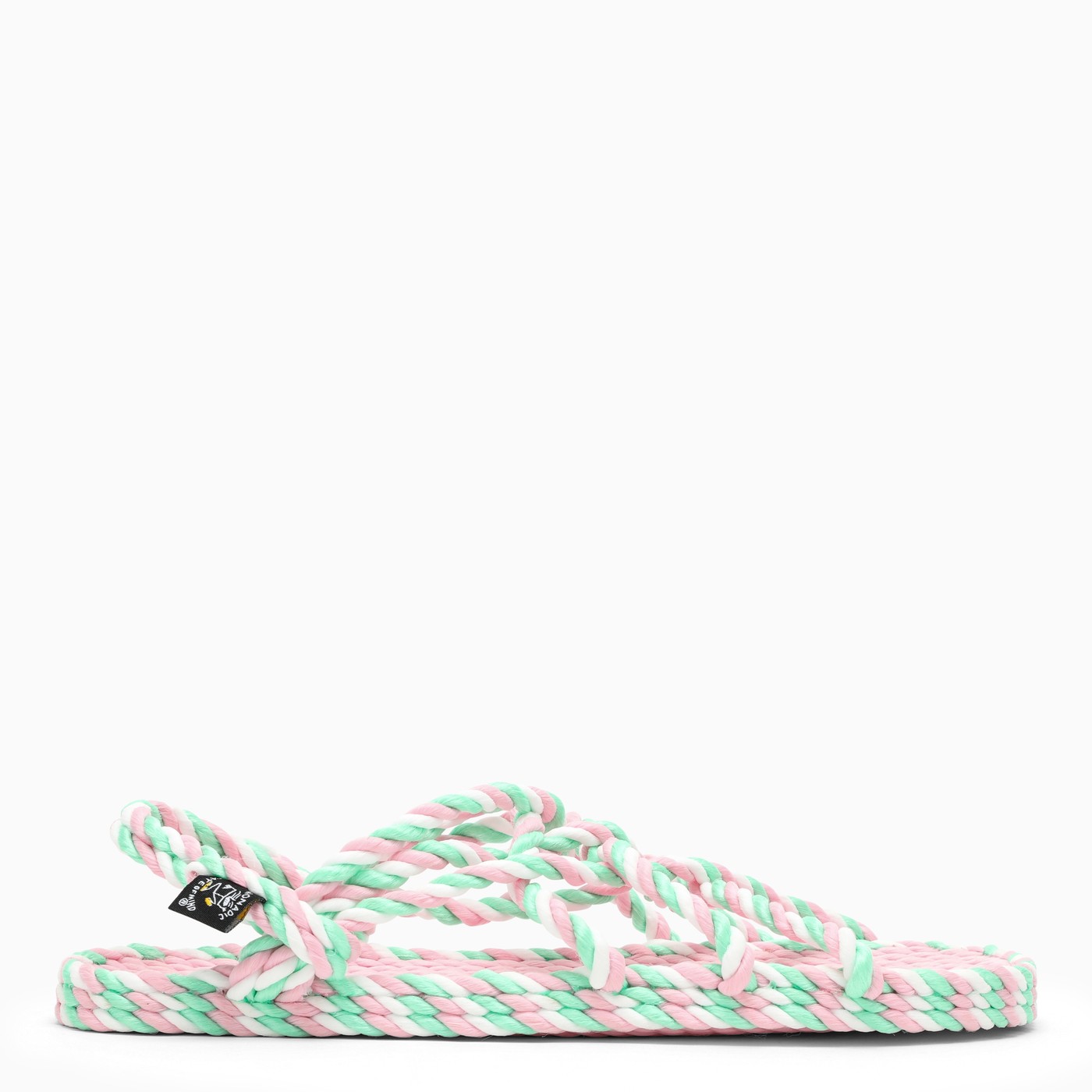 Nomadic State Of Mind Pink/Green/White Jc Rope Sandals