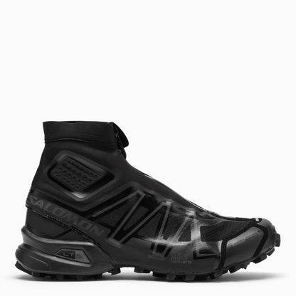 Salomon Black High Trainer In Technical Fabric