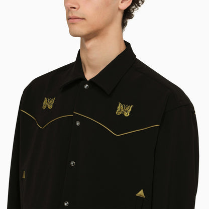 Needles Black Jacket With Embroidery