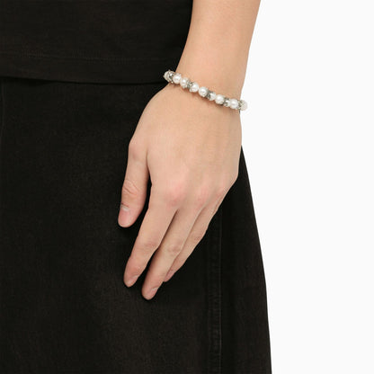 Emanuele Bicocchi Silver 925 Bracelet With Pearls And Claws