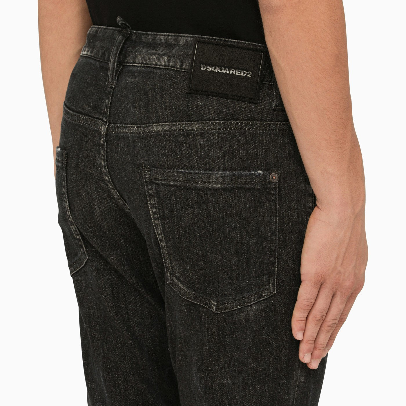 Dsquared2 Black Regular Denim Jeans