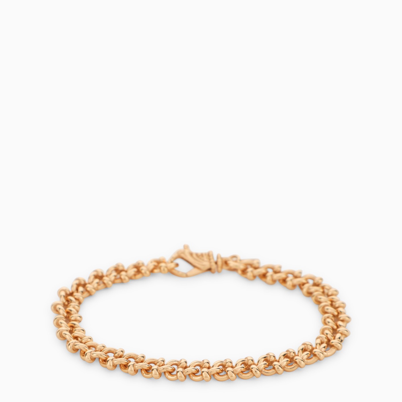 Emanuele Bicocchi Essential Knots Bracelet In 925 Gold Plated Silver