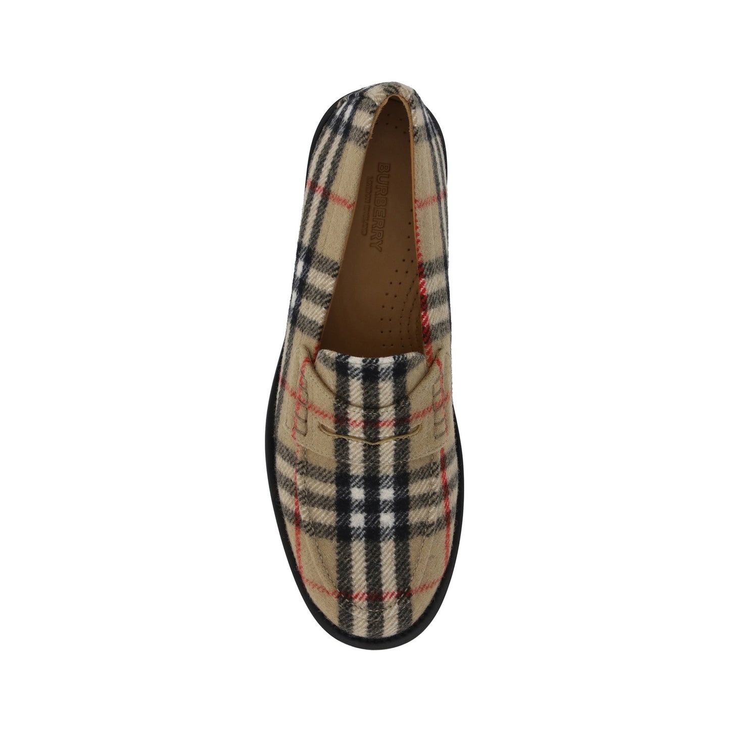 Burberry Hackney Wool Loafers