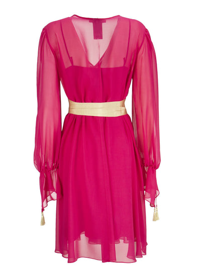 Max Mara Demien Silk Charmeuse Dress