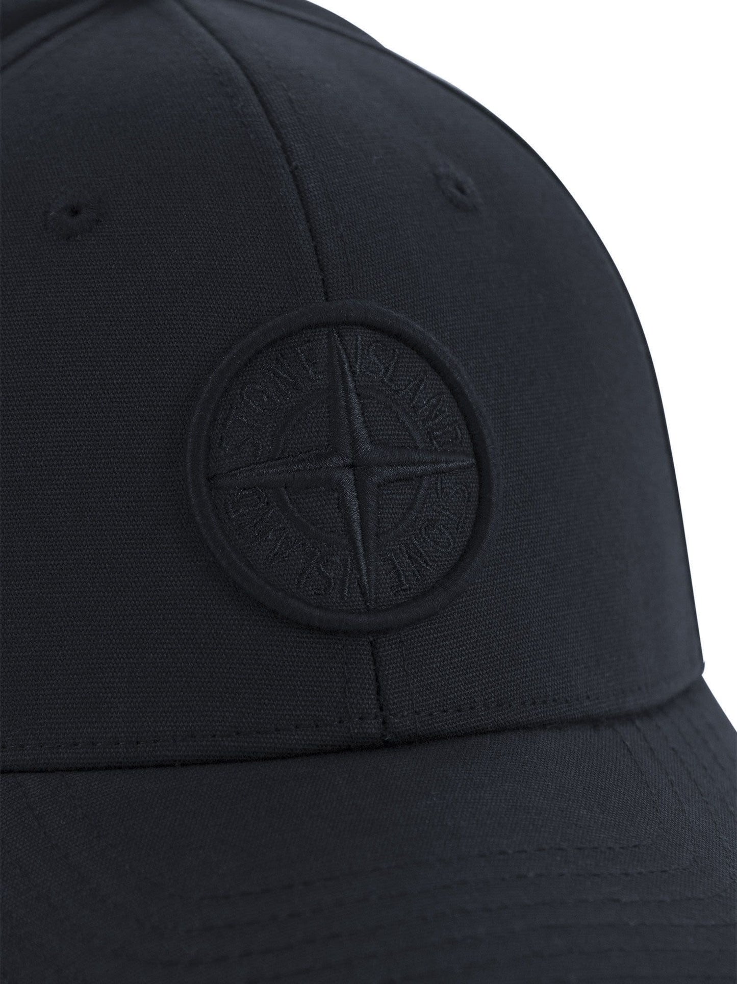 Stone Island Cap With Front Logo Embroidery