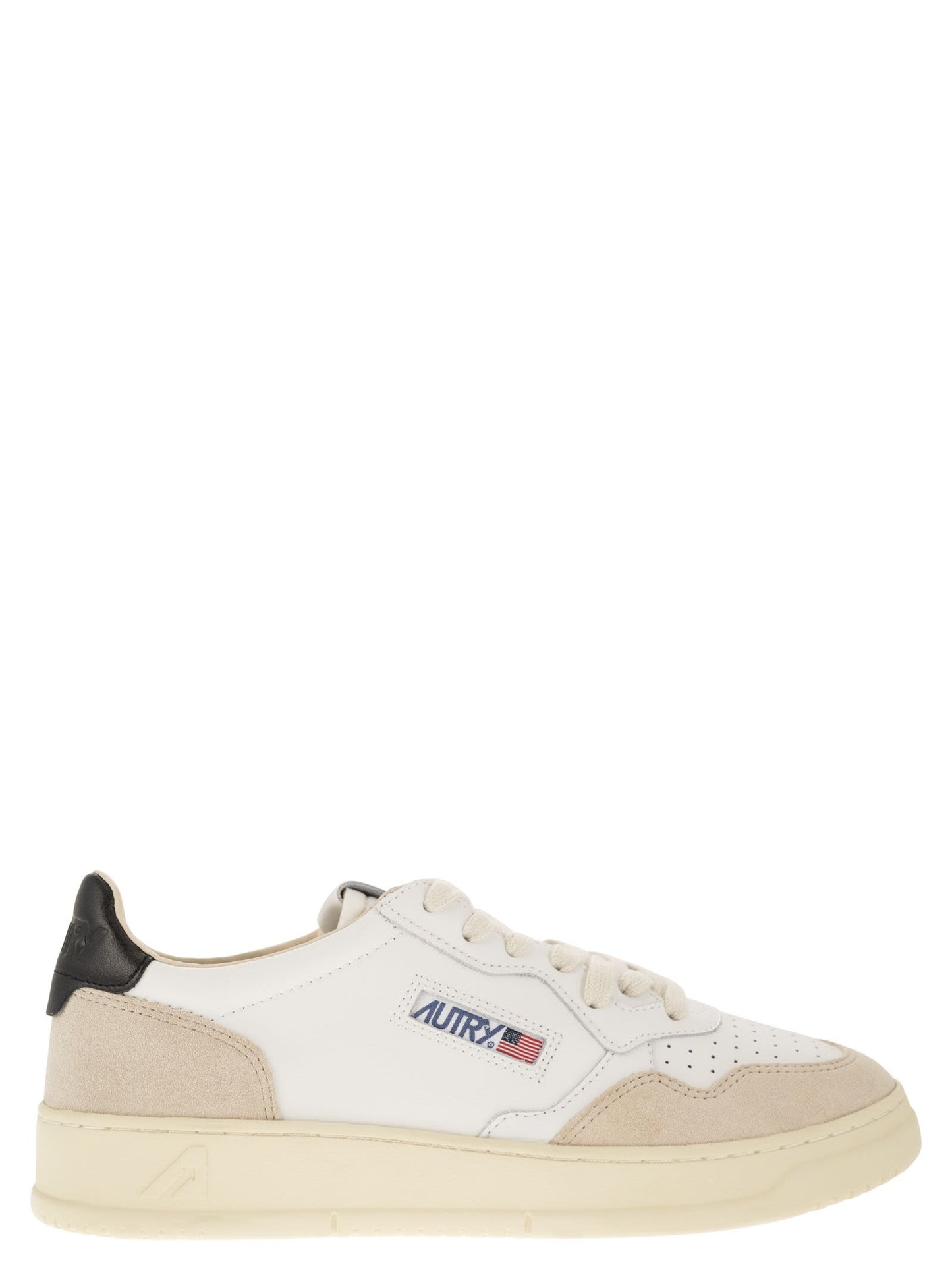 Autry Medalist Low Leather And Suede Sneakers