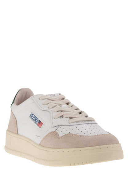 Autry Medalist Low Leather And Suede Sneakers