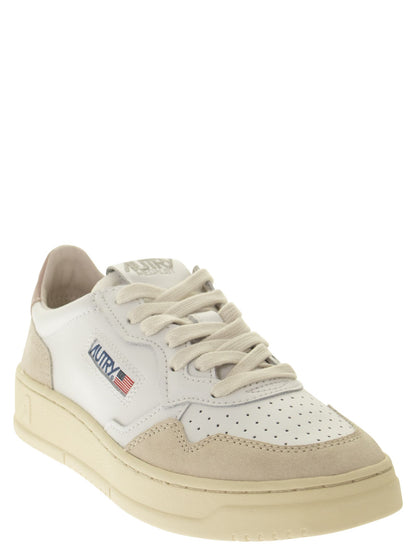 Autry Medalist Low Leather And Suede Sneakers