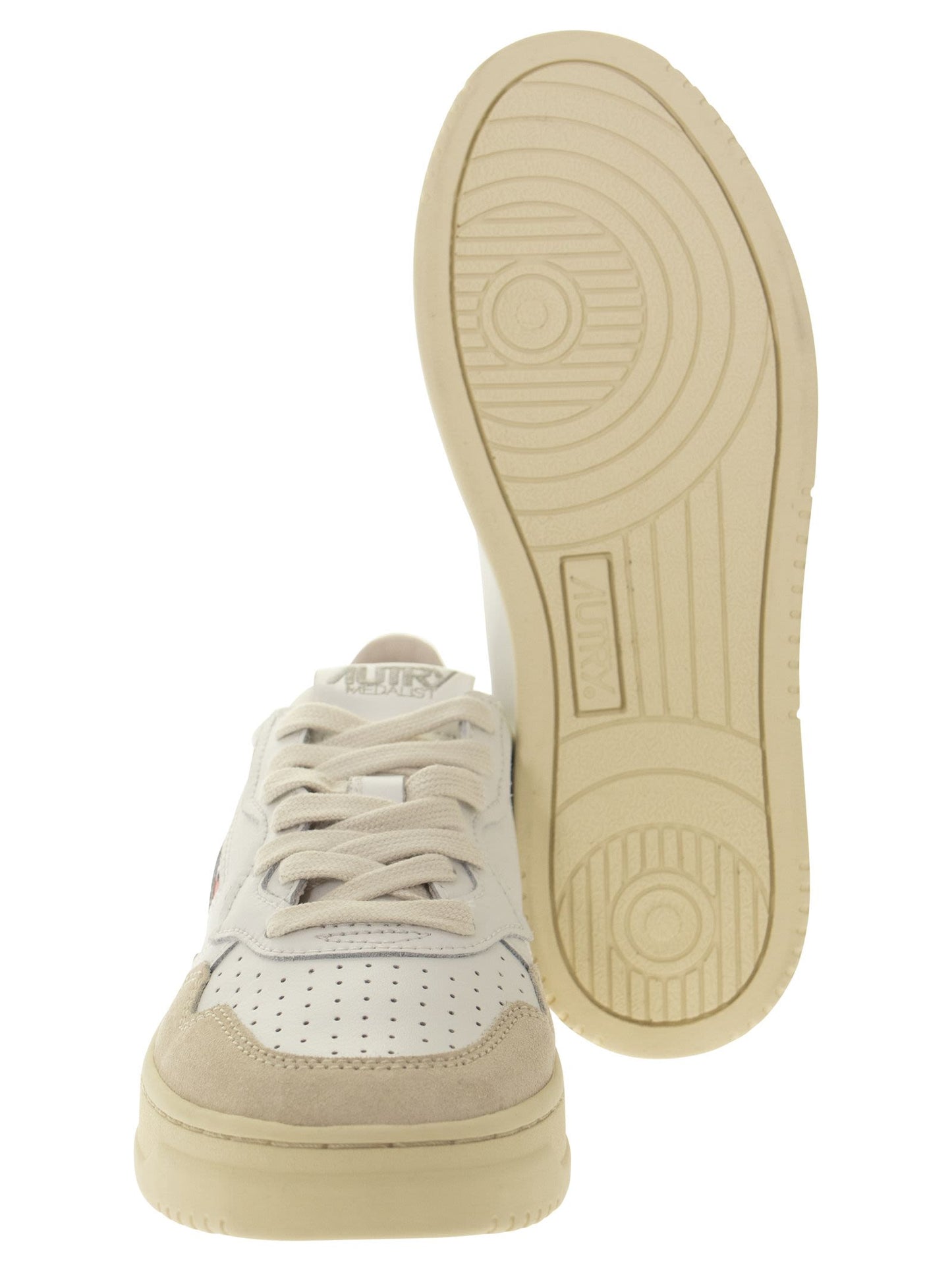 Autry Medalist Low Leather And Suede Sneakers