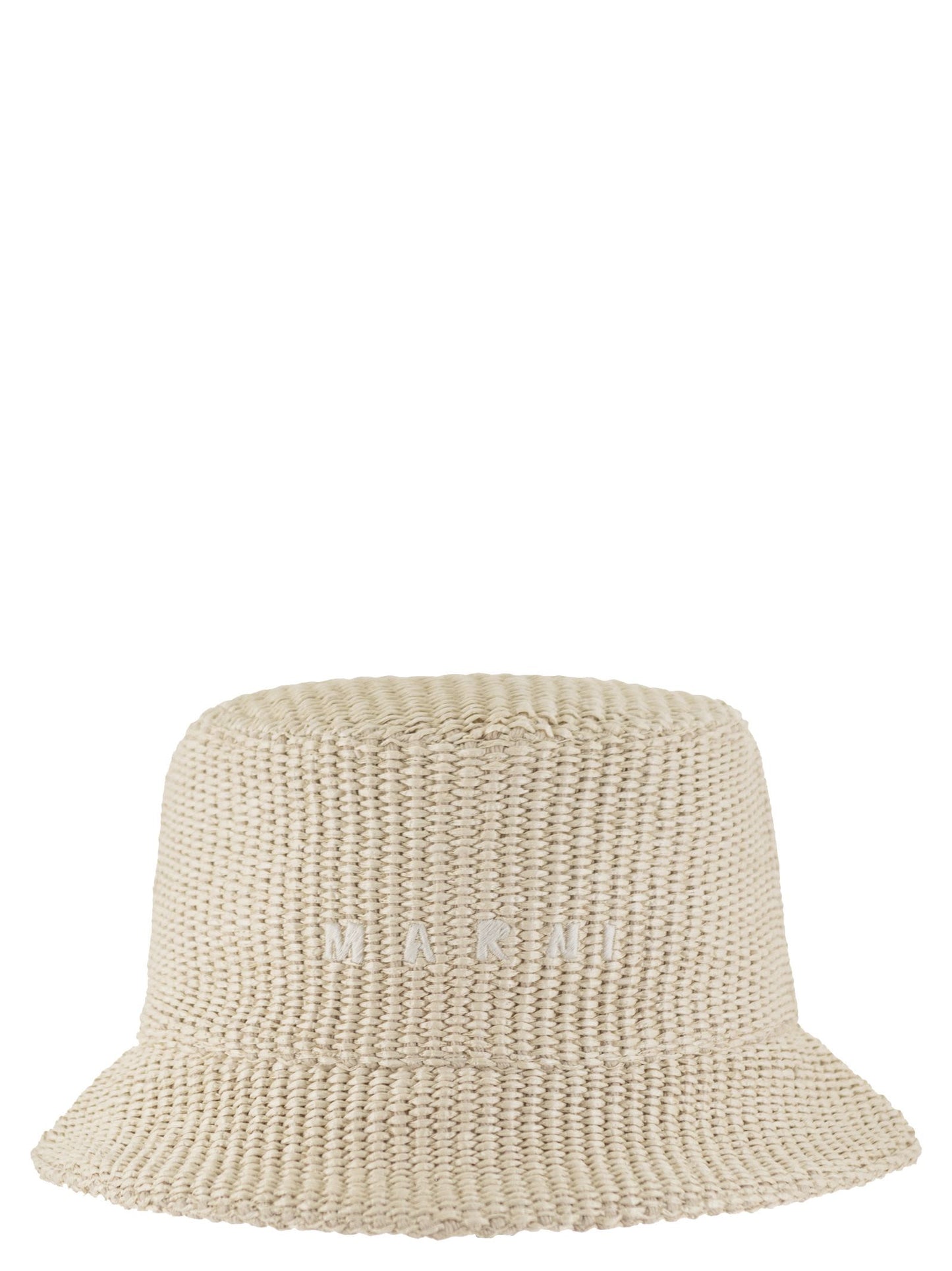 Marni Raffia Effect Fabric Bucket Hat