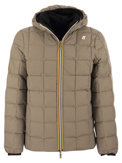 K Way Jack Reversible Hooded Down Jacket