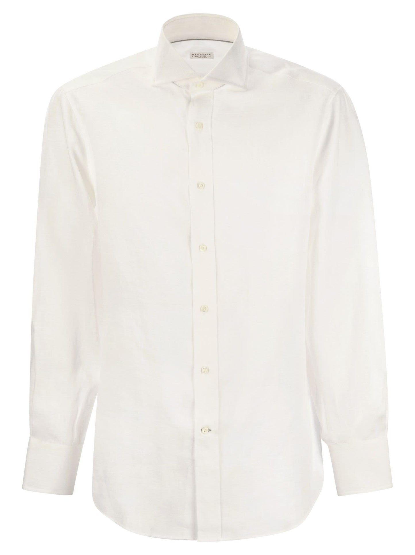 Brunello Cucinelli Camicia Taschino Bianco