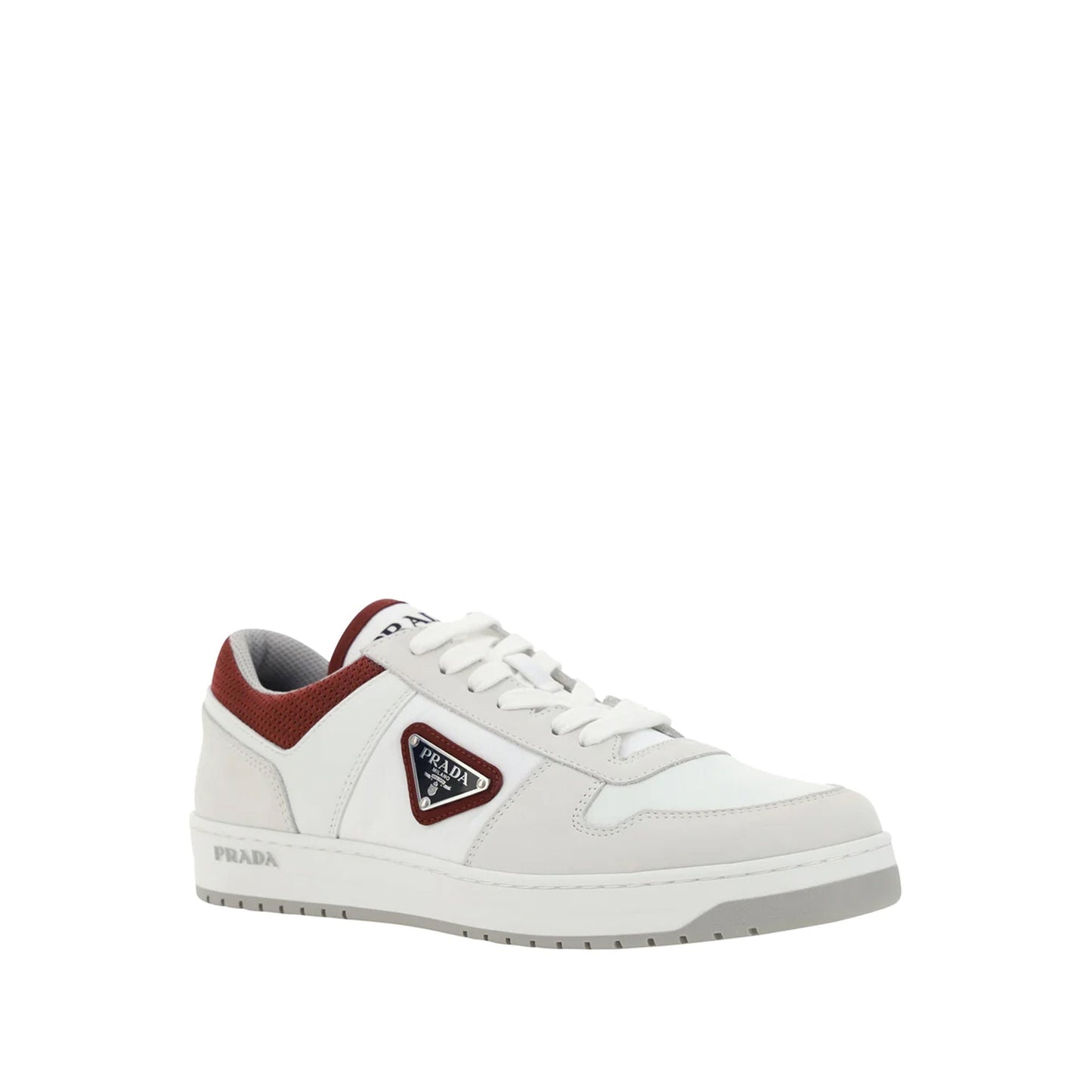 Prada Leather Logo Sneakers