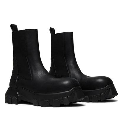 Rick Owens Logo Embossed Boots